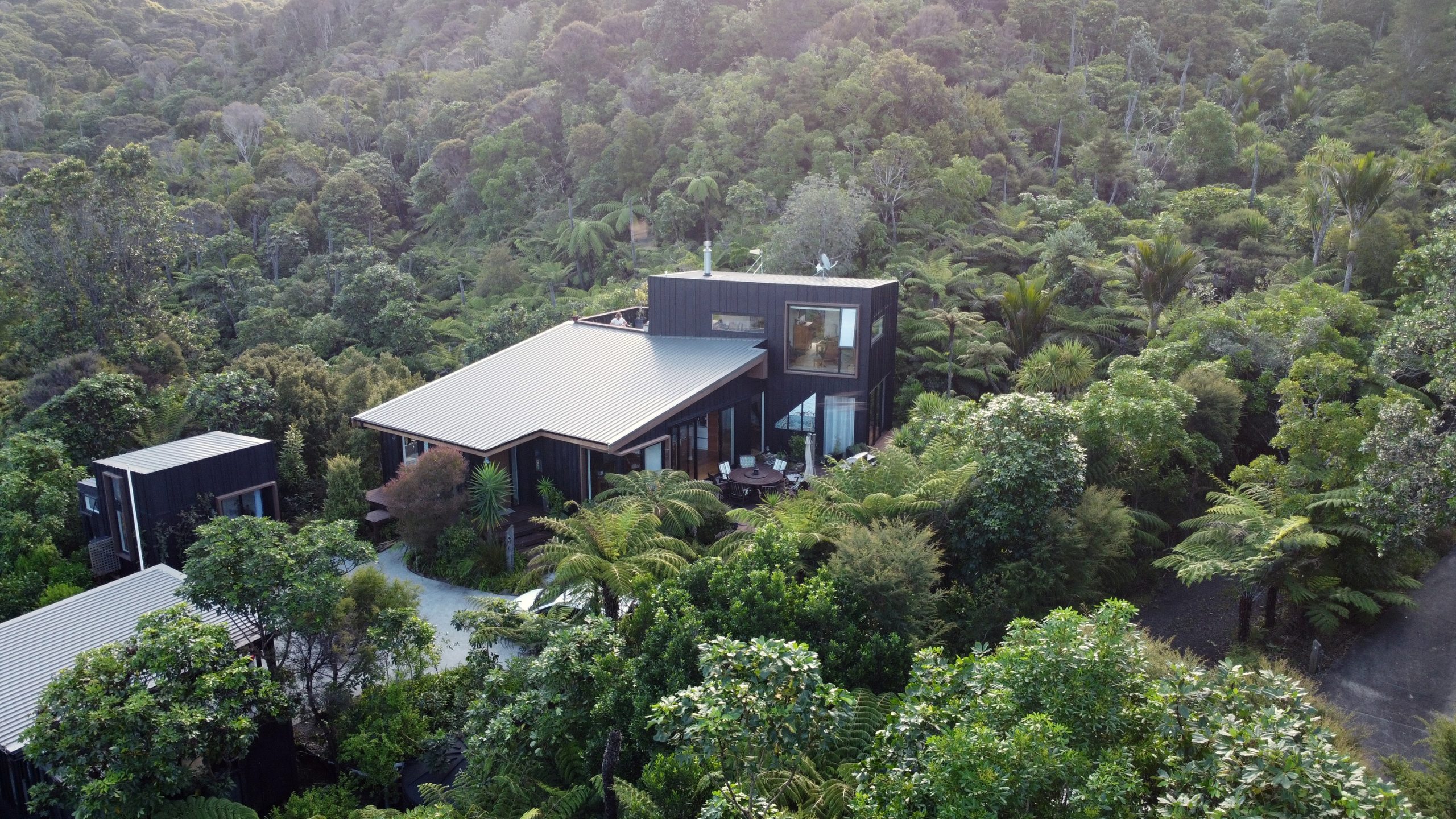 Te Karo wide-angle aerial view