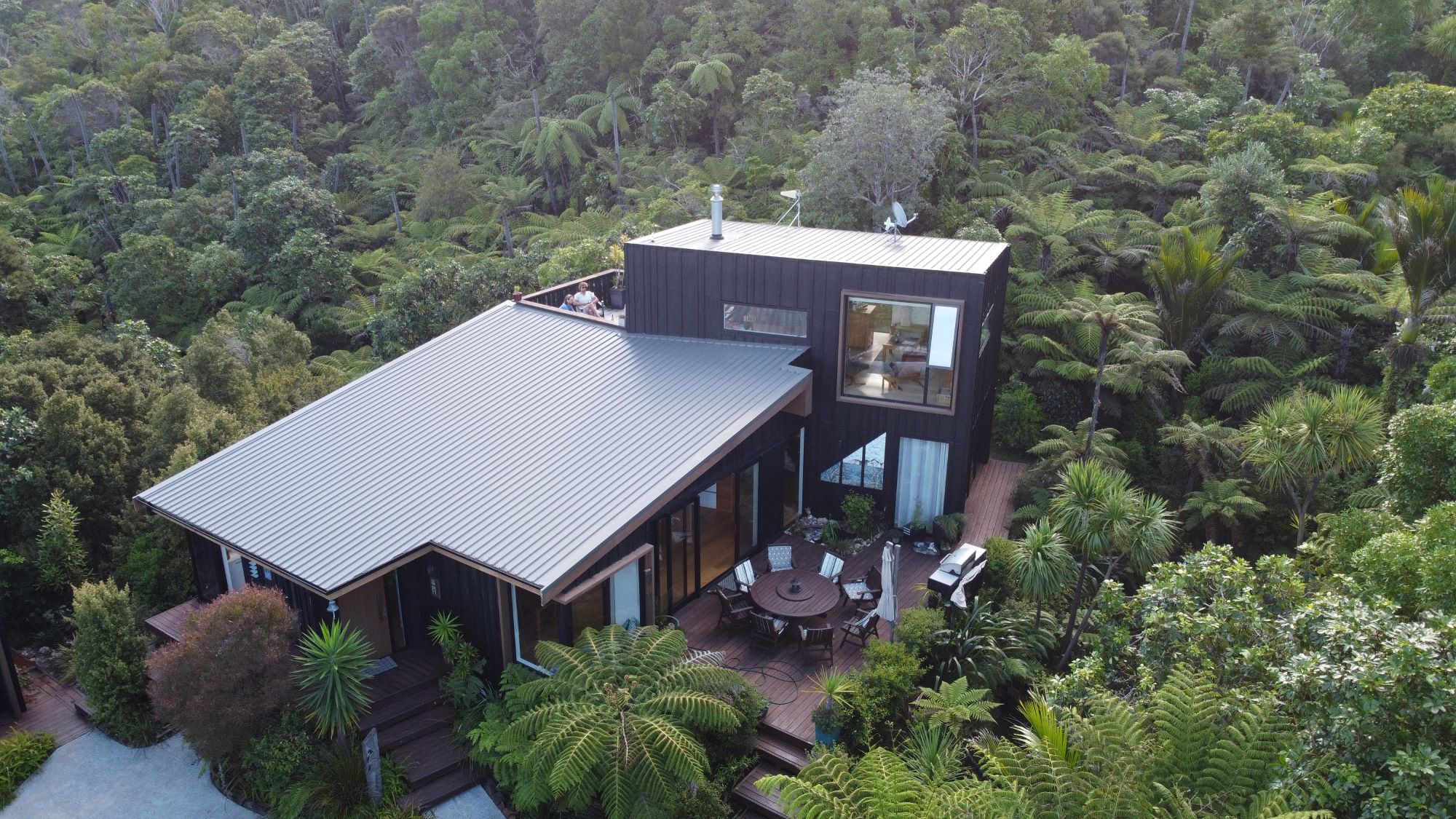 Te Karo wide-angle aerial view